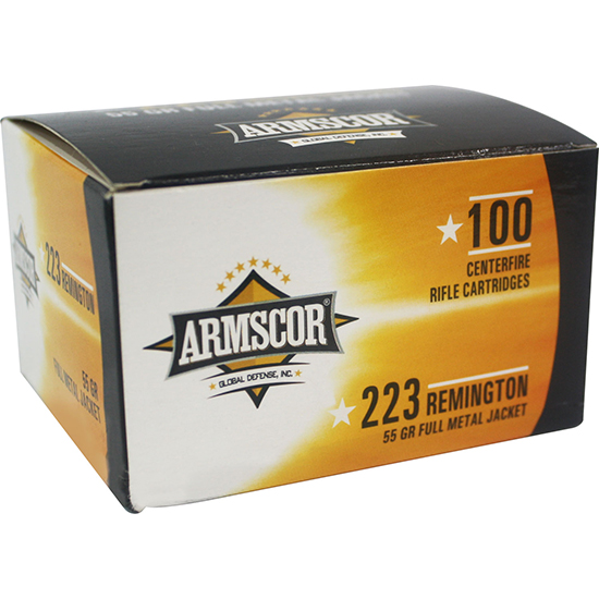 ARMSCOR AMMO 223REM 55GR FMJ 100/12 VALUE PACK