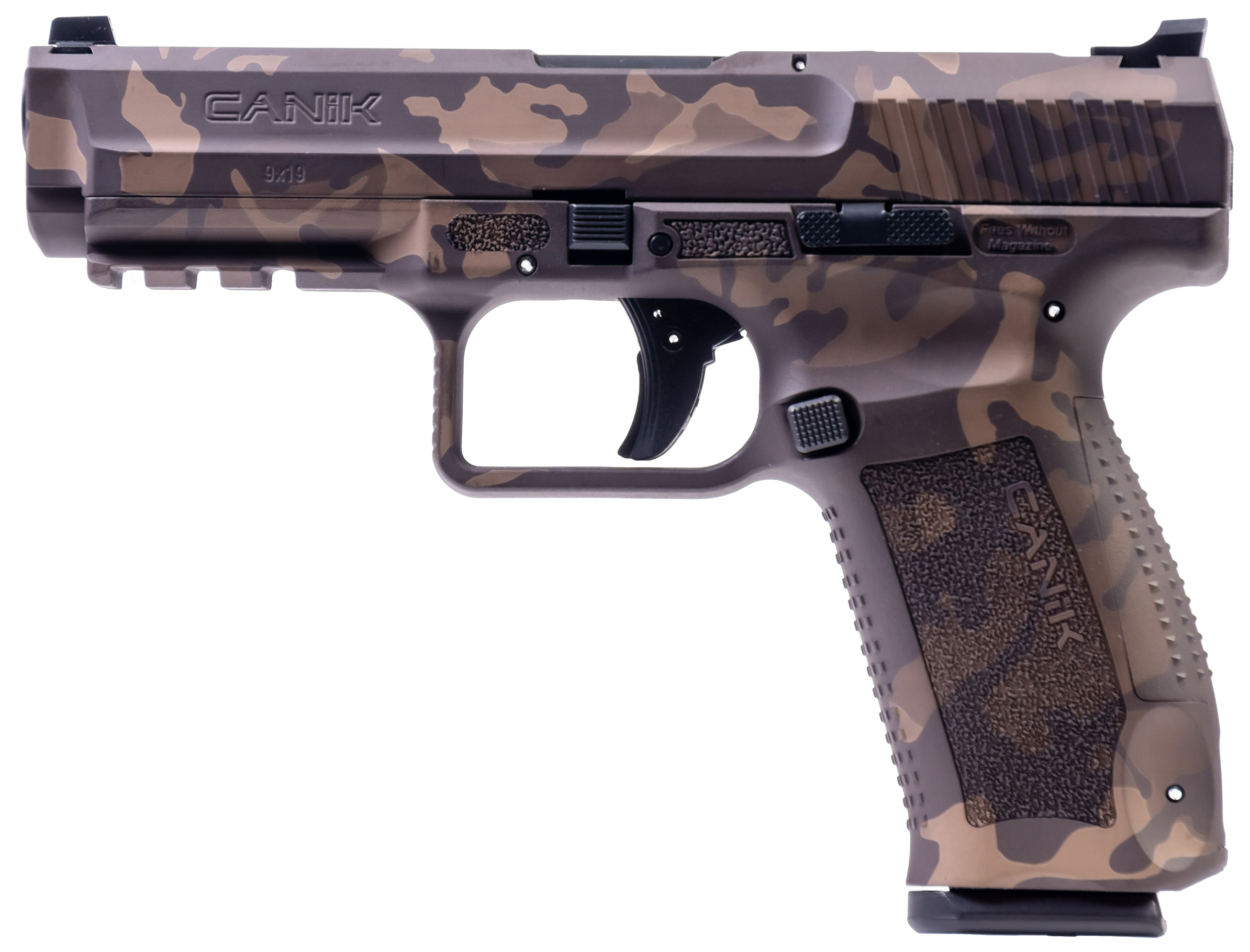 CENT CANIK TP9SF 9MM 4.46" WOODLAND BRZ 18RD