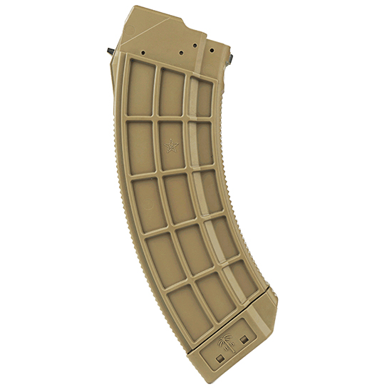 CENT MAG US PALM AK47 FDE POLY 30RD SS CATCH
