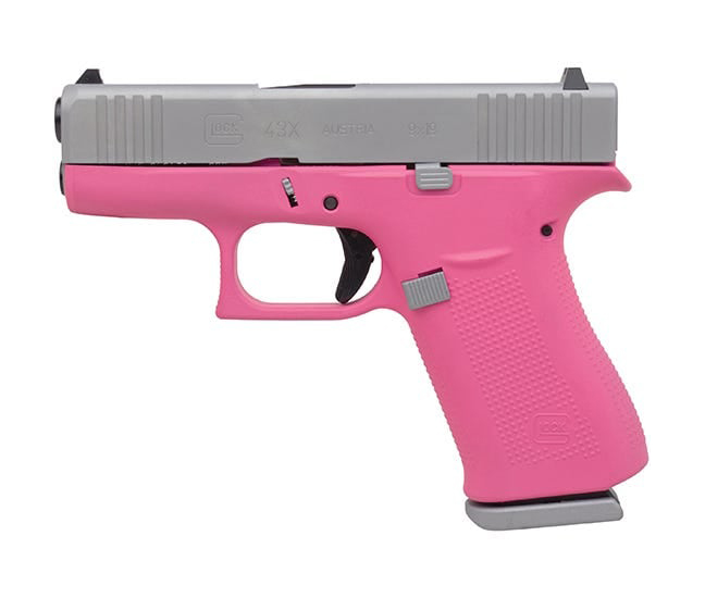  Glock 43X 9MM 3.41" Silver/PRISON Pink PX4350201PPSA-img-0