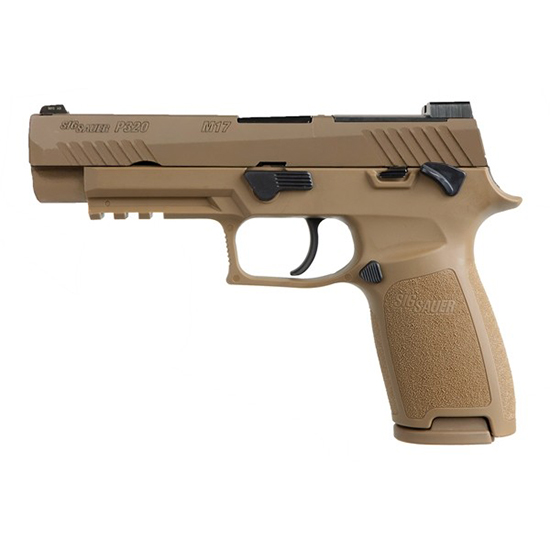 SIG P320 9MM 4.7" M17 MS COY W NS PLATE 17/21RD