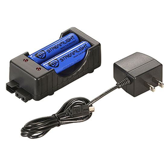 STREAM 18650 CHARGER KIT 120V AC INCLUDES 2 BAT