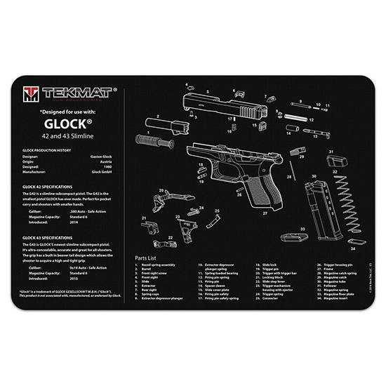 TEKMAT GLOCK 42/43 GUN CLEANING MAT