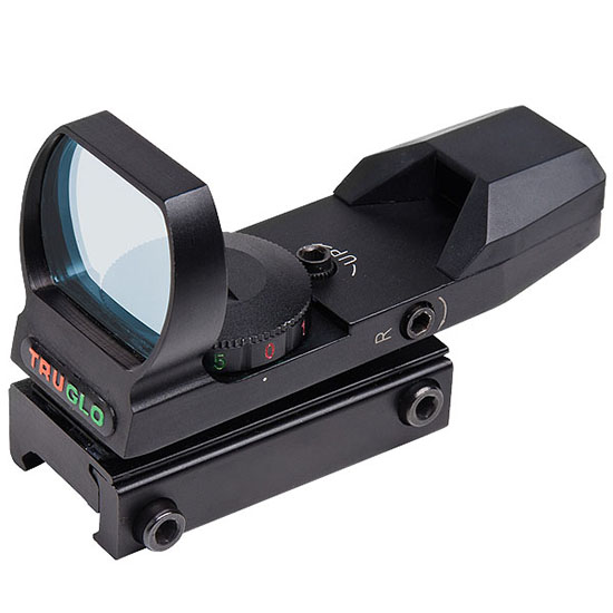 TRUGLO RED DOT OPEN DUAL COLOR DOT BLACK