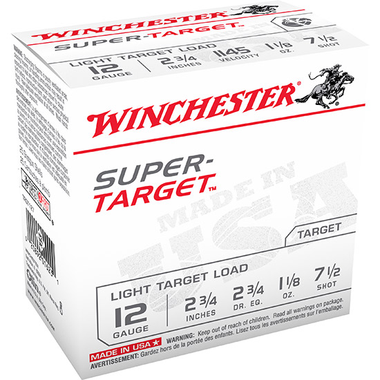 Winchester Super Target 12GA LT 2.75" 1-1/8OZ #7.5 25rds TRGT127-img-0