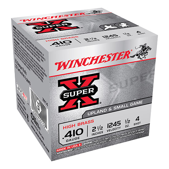 WIN SUPER-X HIGH BRASS 410GA 2.5" #4 25/10