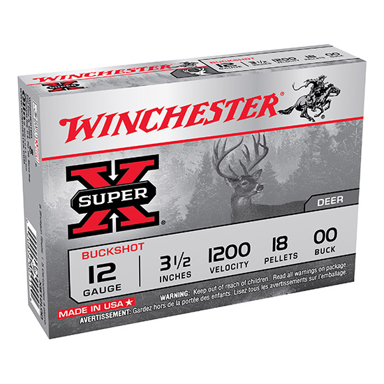 WIN SUPER-X 12GA 3.5" 00 BUCK 5/50