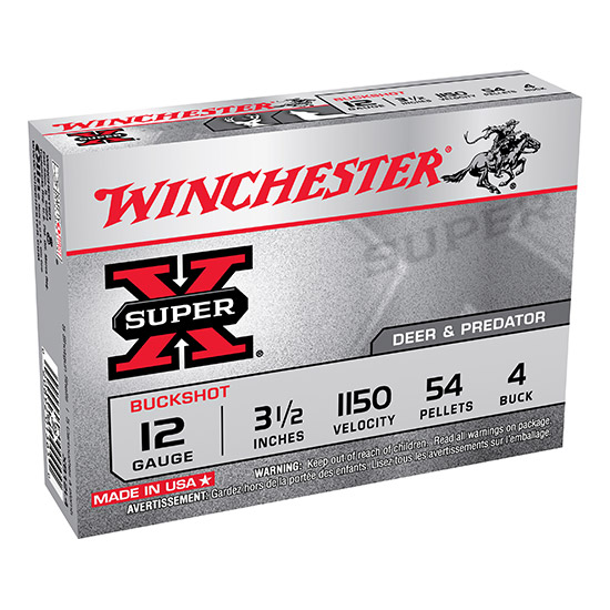 WIN SUPER-X 12GA 3.5" 4BUCK 5/50